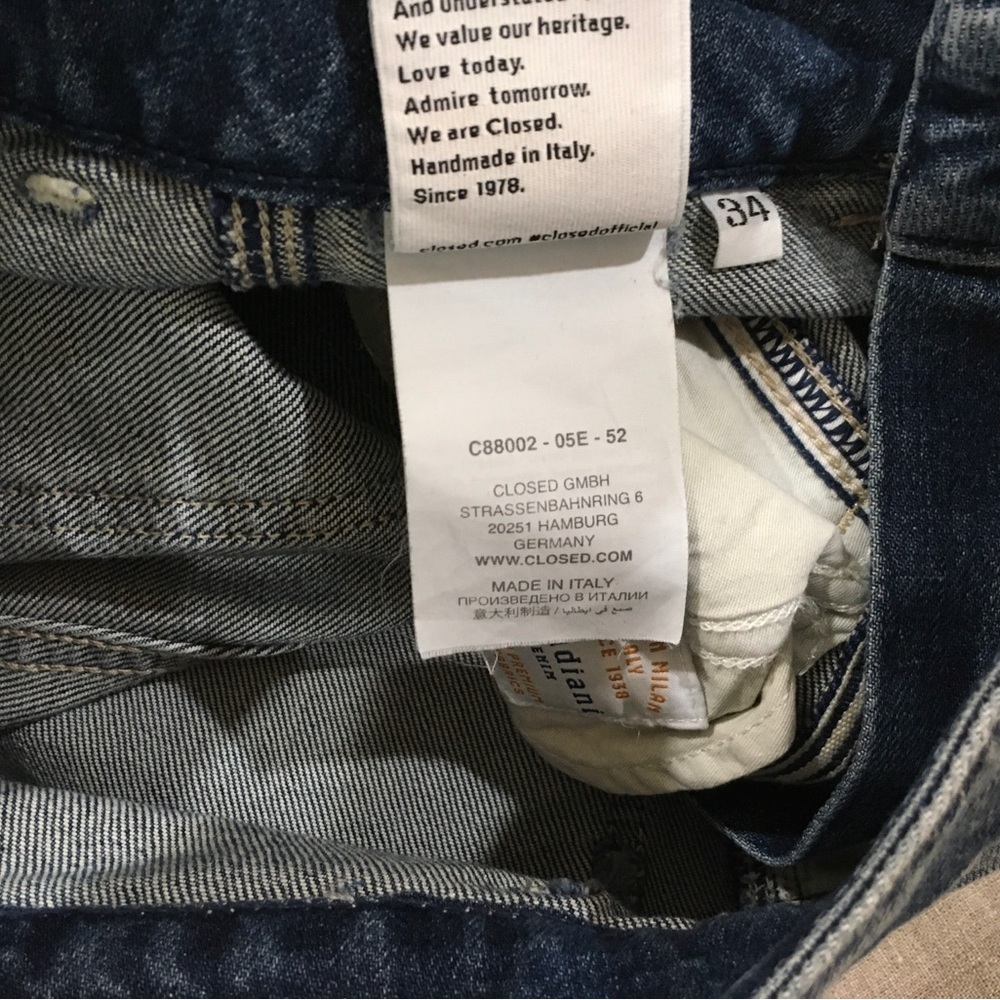 CLOSED Jeans Pedal Pusher High Rise Denim Blue Women XXS New C88002 New - Picture 4 of 7